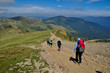 hiking downhill