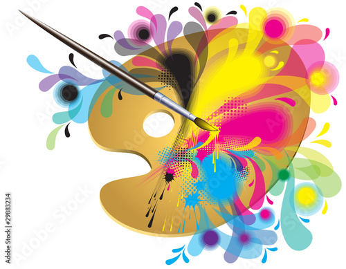 Palette of the artist