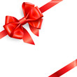 Vector: red bow isolated on white red bow isolated on white