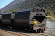 Coal train wagon in afternoon light