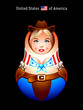 Matryoshkas of the World: american cowgirl