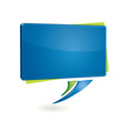 Rectangular glossy speech bubble