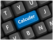 Touche CALCULER sur Clavier (calculatrice calculette bouton web) Touche CALCULER sur Clavier (calculatrice calculette bouton web)