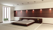 Modern interior of a bedroom