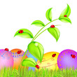 osterdeko im gras