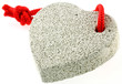 pierre ponce, exfoliation gommage forme coeur