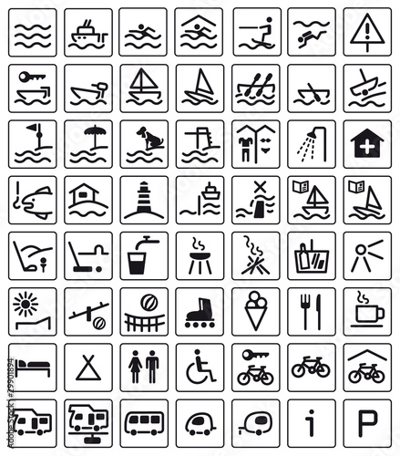 Vektor: iconset sommer wasser sport strand iconset sommer wasser sport strand