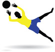 soccer or football goalie