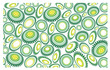 estampado circulos verde