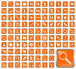 101 Symbole, orange, Icons, Buttons