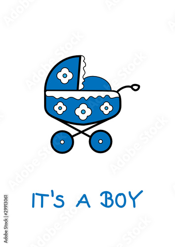 Vektor: Babykarte Babykarte