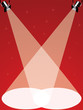 projectors on red background vector