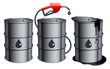 Vector: Oil barrels. Oil barrels.