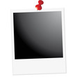 Polaroid photos attaché avec punaise