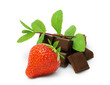 Fraise, menthe et chocolat