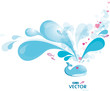 Blue whale spray, eps-10