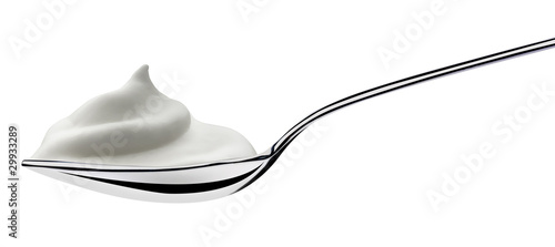 Photo: spoon of yogurt spoon of yogurt