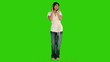 Pretty asian lady listening to music via a headphones Pretty asian lady listening to music via a headphones