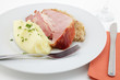 Kasseler Rippenspeer, Sauerkraut, Kartoffelpüree