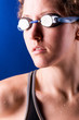 looking sideways woman swimmer