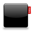 Button mit Ettikett schwarz