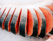 red salmon cut