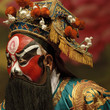 Chinese traditional opera actor with painting face Chinese traditional opera actor with painting face