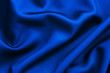 Tissu soie bleue