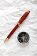 ����: Vintage compass on the paper in adventure concept � Elnur #29951451