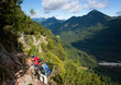 hiking in alps