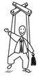 Homme d'affaire marionnette Homme d'affaire marionnette