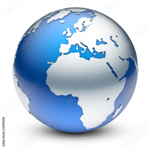 Illustration: Globale Welt und Business Globale Welt und Business