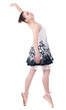 Beautiful young ballerina woman