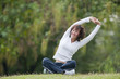 Beautiful Woman doing Fitness and Yoga Beautiful Woman doing Fitness and Yoga