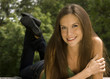 Attractive woman in the park