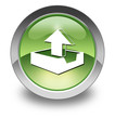 Green Glossy Pictogram "Upload"