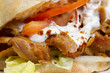 Foto: Close-up frischer Döner Kebap Close-up frischer Döner Kebap