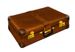 Illustration: old suitcase against a white background old suitcase against a white background