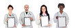 Medical team whit clipboard