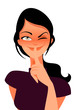 woman asking to keep a secret