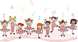 Kids Practicing Ballet