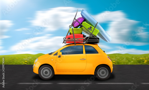 Illustrazione: Travel on the road Travel on the road