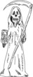 Grim Reaper with sandglass