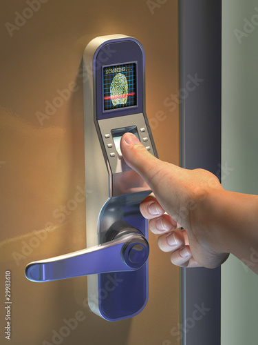 Illustration : Biometric access Biometric access