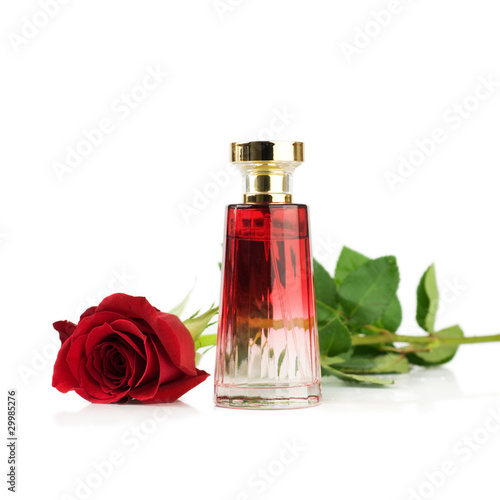 Photo: rose and Perfume bottle rose and Perfume bottle