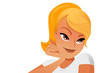 Woman in thoughts