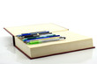 pens and book