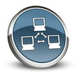 Dark Blue 3D Style Icon "Network"