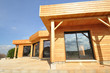 Maison en bois en construction
