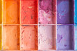 Shad colors on palette